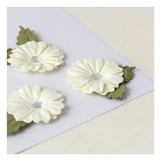 Handmade Ivory Pearl Joy Flowers 5 Pack image number 2