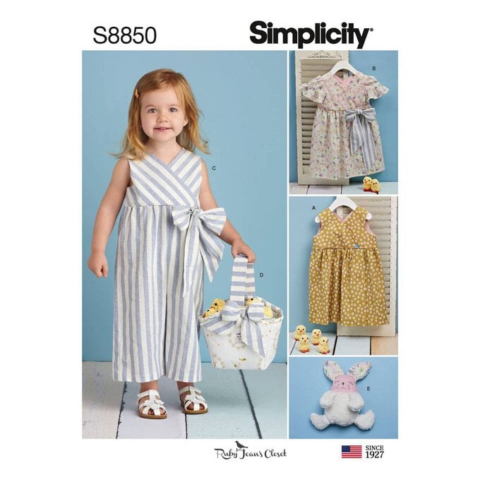 Simplicity Toddler Dress and Accessories Sewing Pattern S8850 image number 1