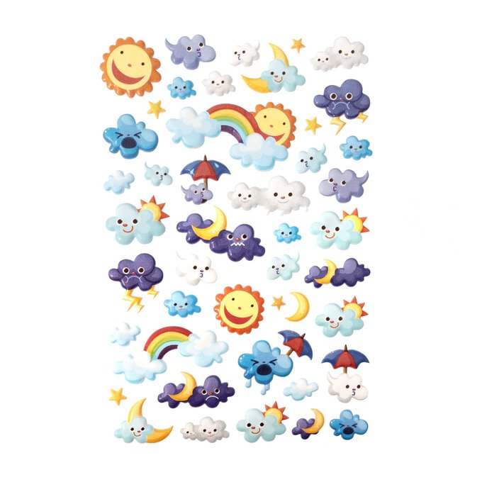Rainy Day Puffy Stickers image number 1