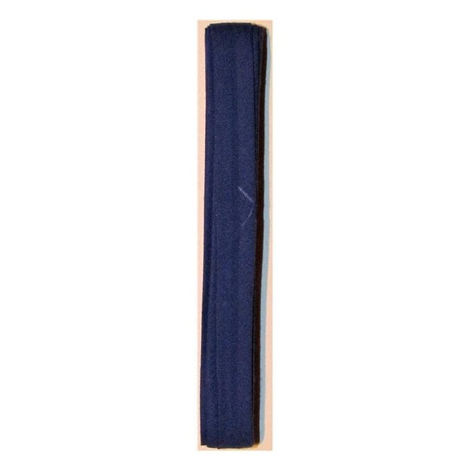 Royal Blue Poly Cotton Bias Binding 12mm x 2.5m image number 1