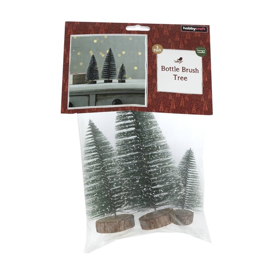 Green Bottle Brush Trees 3 Pack image number 4