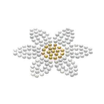 Flower Iron-On Gem Motifs 3 Pack 