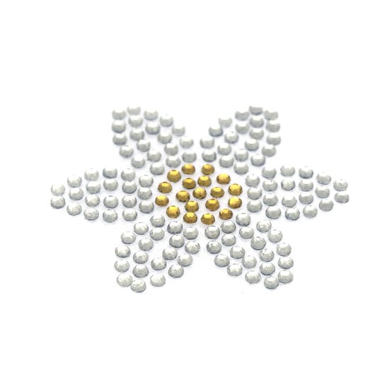 Flower Iron-On Gem Motifs 3 Pack  image number 2