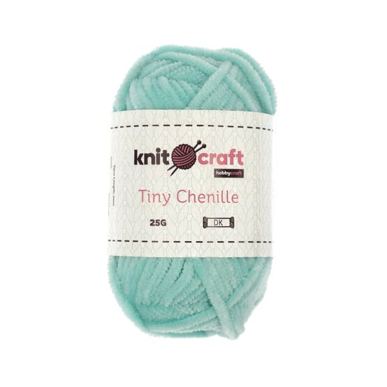Knitcraft Light Blue Tiny Chenille DK Yarn 25g image number 1