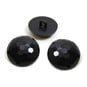 Hemline Black Novelty Faceted Button 3 Pack image number 1