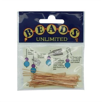 Beads Unlimited Silver Plated Headpins 50mm 45 Pack image number 2