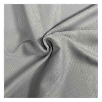 Grey Poly Diamond Dobby Fabric by the Metre