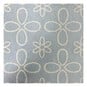Blue Stitch Look Floral Polycotton Print Fabric by the Metre image number 1