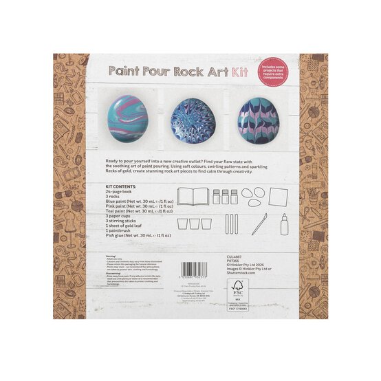 Paint Pour Rock Art Kit image number 3