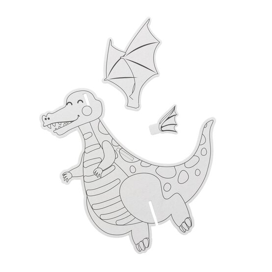 Colour Your Own 3D Dragon Puzzle Kit  image number 4