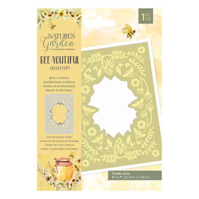 Nature’s Garden Bees in Nature Cut and Emboss Folder image number 1