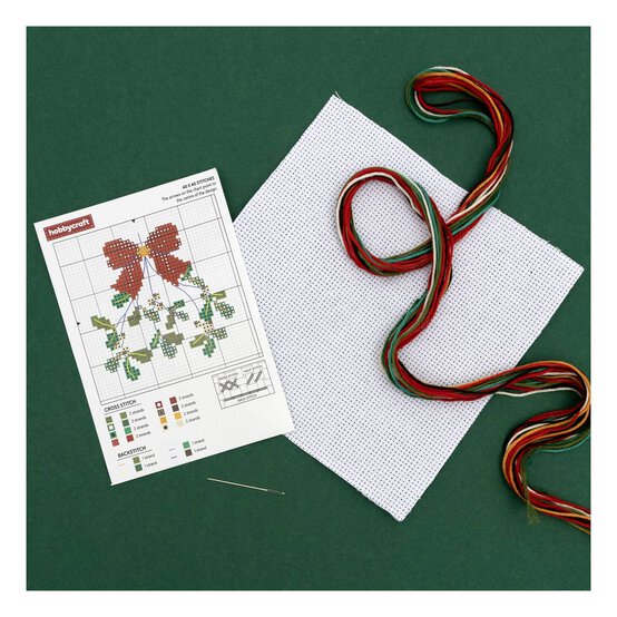 Mistletoe Mini Cross Stitch Kit  image number 2