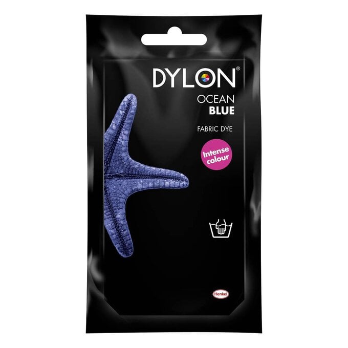 Dylon Ocean Blue Hand Wash Fabric Dye 50g image number 1