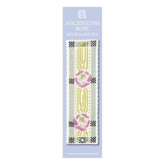 Textile Heritage Cross Stitch Bookmark Kit Mackintosh Rose image number 1