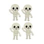 Skeleton Wooden Toppers 4 Pack  image number 1