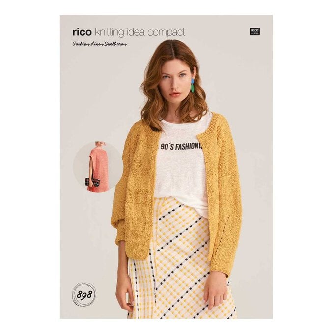 Rico Fashion Linen Swell Poncho and Cardigan Digital Pattern 898
