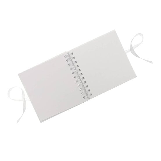 Spiral Bound White Scrapbook 6 x 6 Inches image number 3