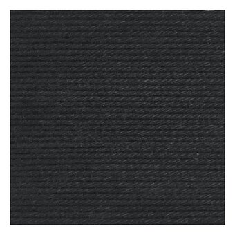 Rico Essentials Black Cotton 4ply 50g