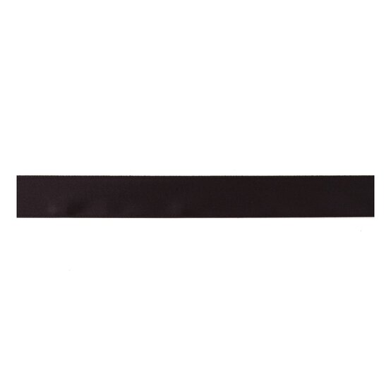 Trimits Black Double-Faced Satin Ribbon by the Metre 25mm image number 2
