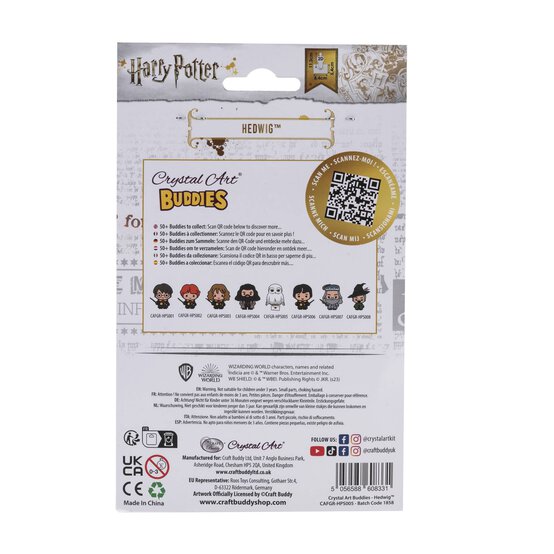 Crystal Art Buddies Harry Potter Hedwig Kit  image number 5