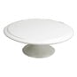 Glazed White Cake Stand 9 Inches image number 1
