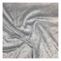 Silver Crushed Velour Fabric by the Metre image number 1