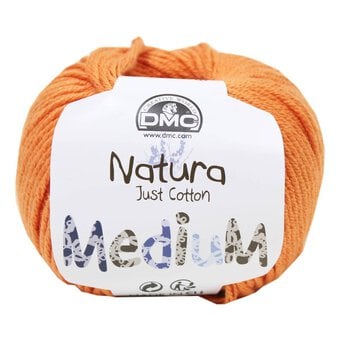 DMC 109 Rust Orange Natura Medium Crochet Yarn 50g