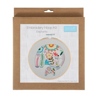 Trimits Elephants Embroidery Hoop Kit