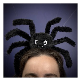 Fluffy Black Spider Headband