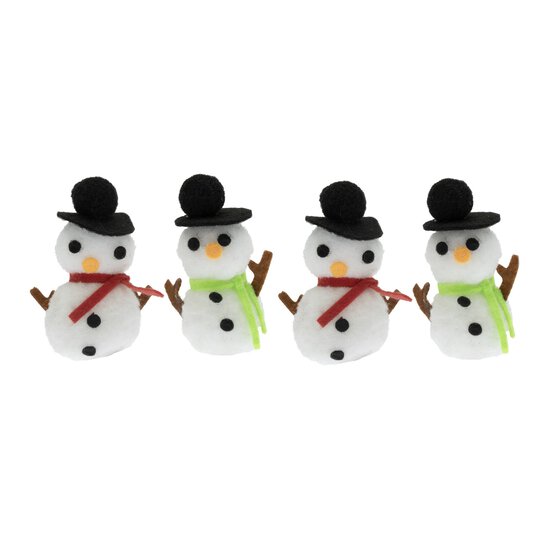 Snowman Embellishments 4 Pack image number 2