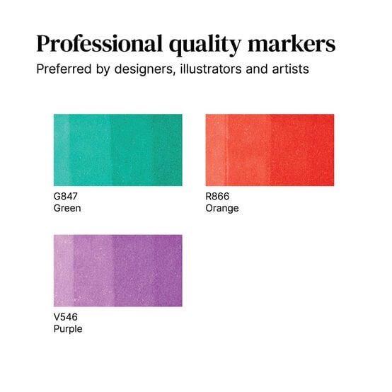 Winsor & Newton Secondary Colours Promarkers 3 Pack image number 4