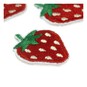 Mini Strawberry Iron-On Motifs 10 Pack image number 3