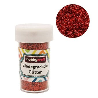 Red Biodegradable Glitter Shaker 20g