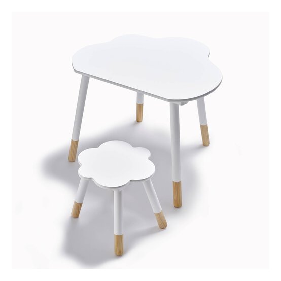 Wooden Cloud Desk and Stool image number 4