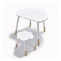 Wooden Cloud Desk and Stool image number 4