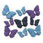Purple Paper Butterflies 9 Pack image number 1