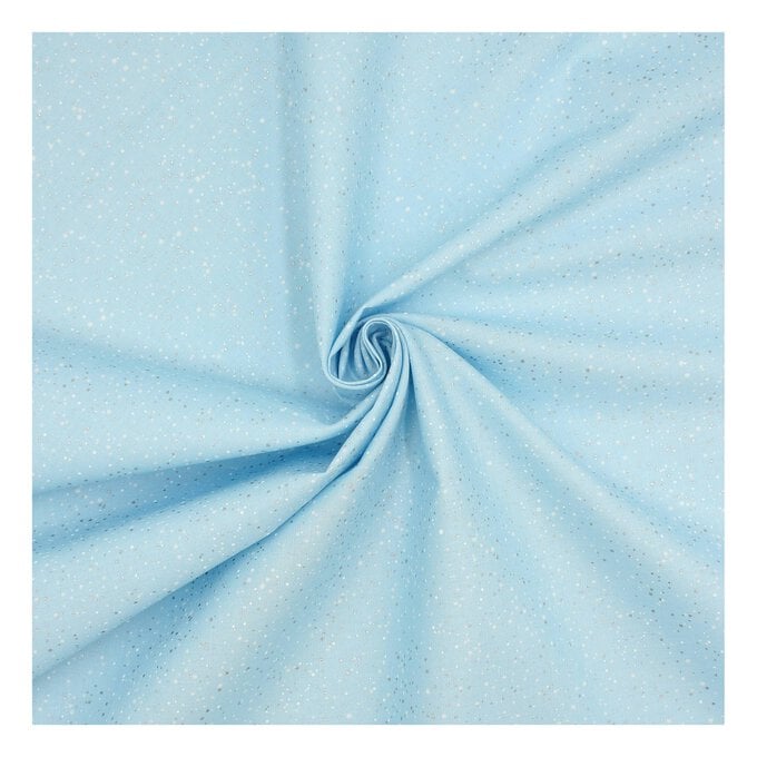 Robert Kaufman Sky Metal Dot Cotton Fabric by the Metre image number 1