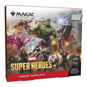 Assorted Magic: The Gathering Marvel Super Heroes Scene Box