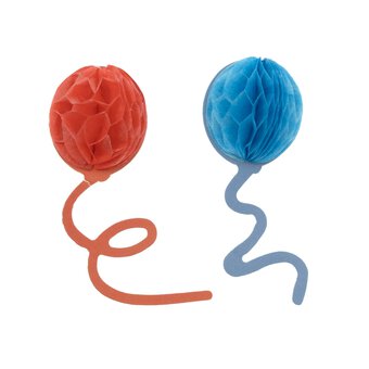 Honeycomb Balloon Card Toppers 4 Pack