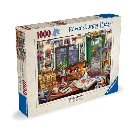 Ravensburger Cobblestone Road No.3 Bookshop Jigsaw Puzzle 1000 Pieces image number 1