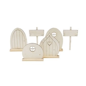 Decorate Your Own Wooden Doors with Signposts 6 Pack