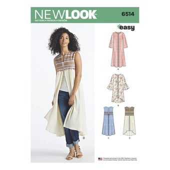 New Look Women's Coat Sewing Pattern 6514