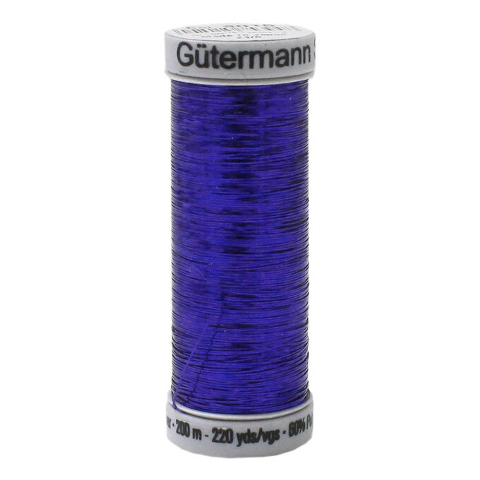 Gutermann Deep Purple Metallic Sliver Embroidery Thread 200m (8016) image number 1