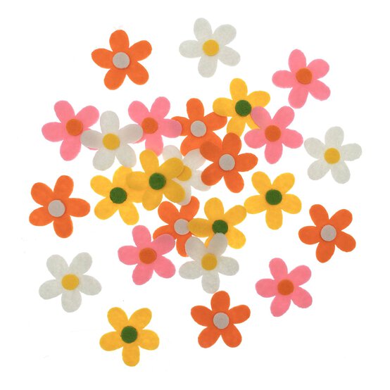 Felt Flower Heads 24 Pack image number 3