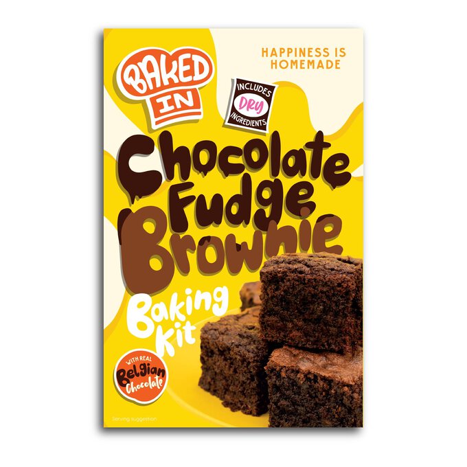 Bakedin Chocolate Fudge Brownie Mix 475g Hobbycraft