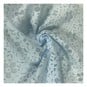 Blue Burnout Daisy Floral Fabric by the Metre image number 1