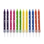 Rainbow Star Candles 12 Pack image number 1