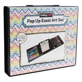 Pop-Up Easel Art Set 140 Pieces