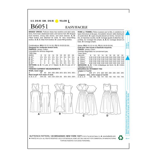 Simplicity Women’s Dress Sewing Pattern B6051 (16-24) image number 6