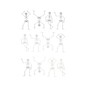 Holographic Skeleton Stickers 12 Pack image number 1